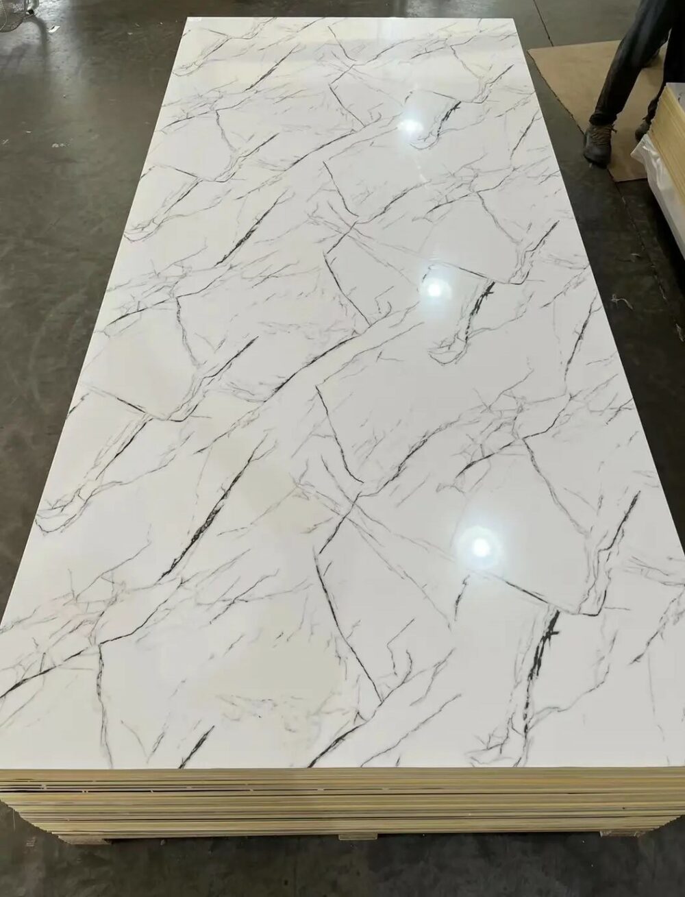 PVC Marble Sheet - FV- White Matte